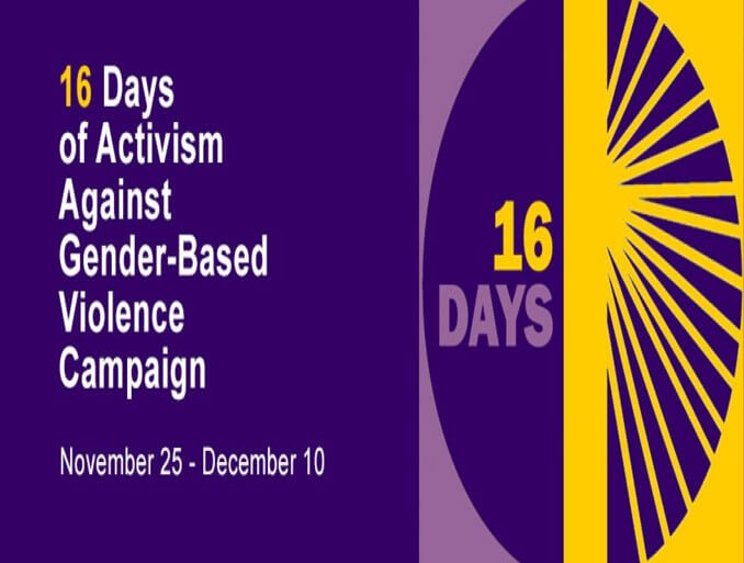 16-Days of Activism Against Gender-Based Violence Blog,2019
