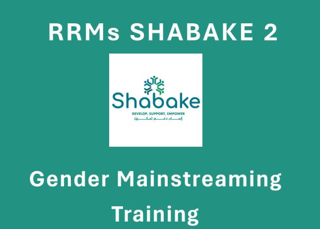 Gender Trainings conducted for Shabake 2 in 2024